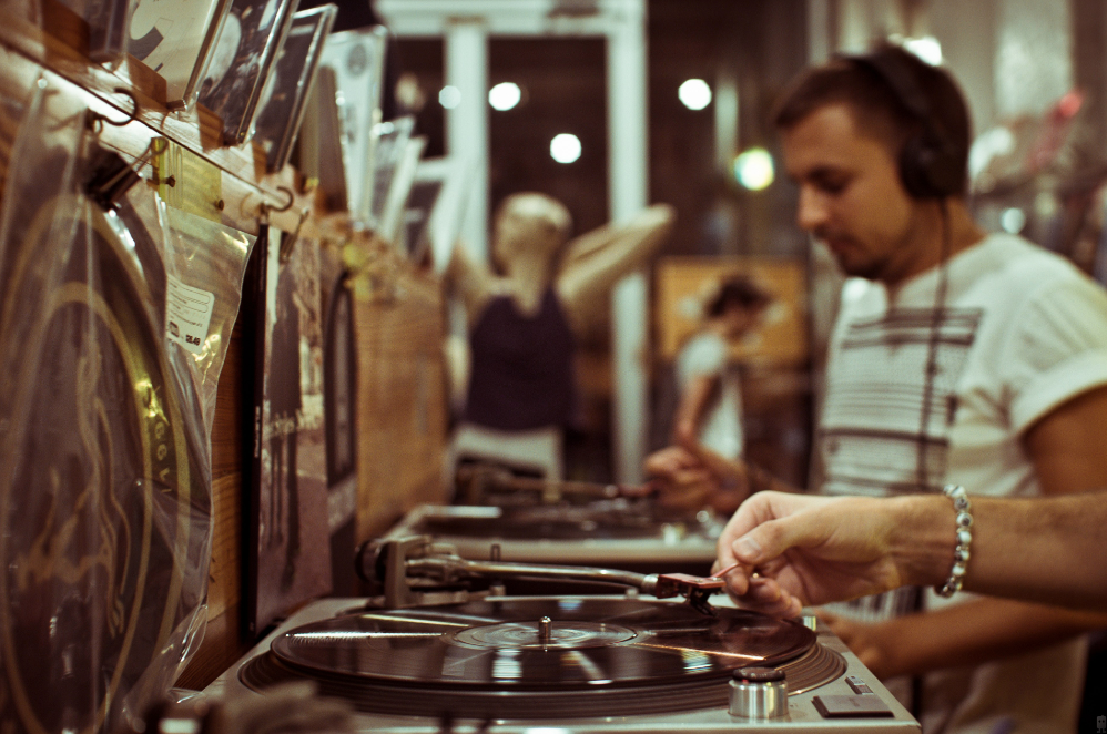 Halcyon records shop New York