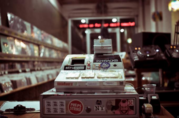 Halcyon records shop New York