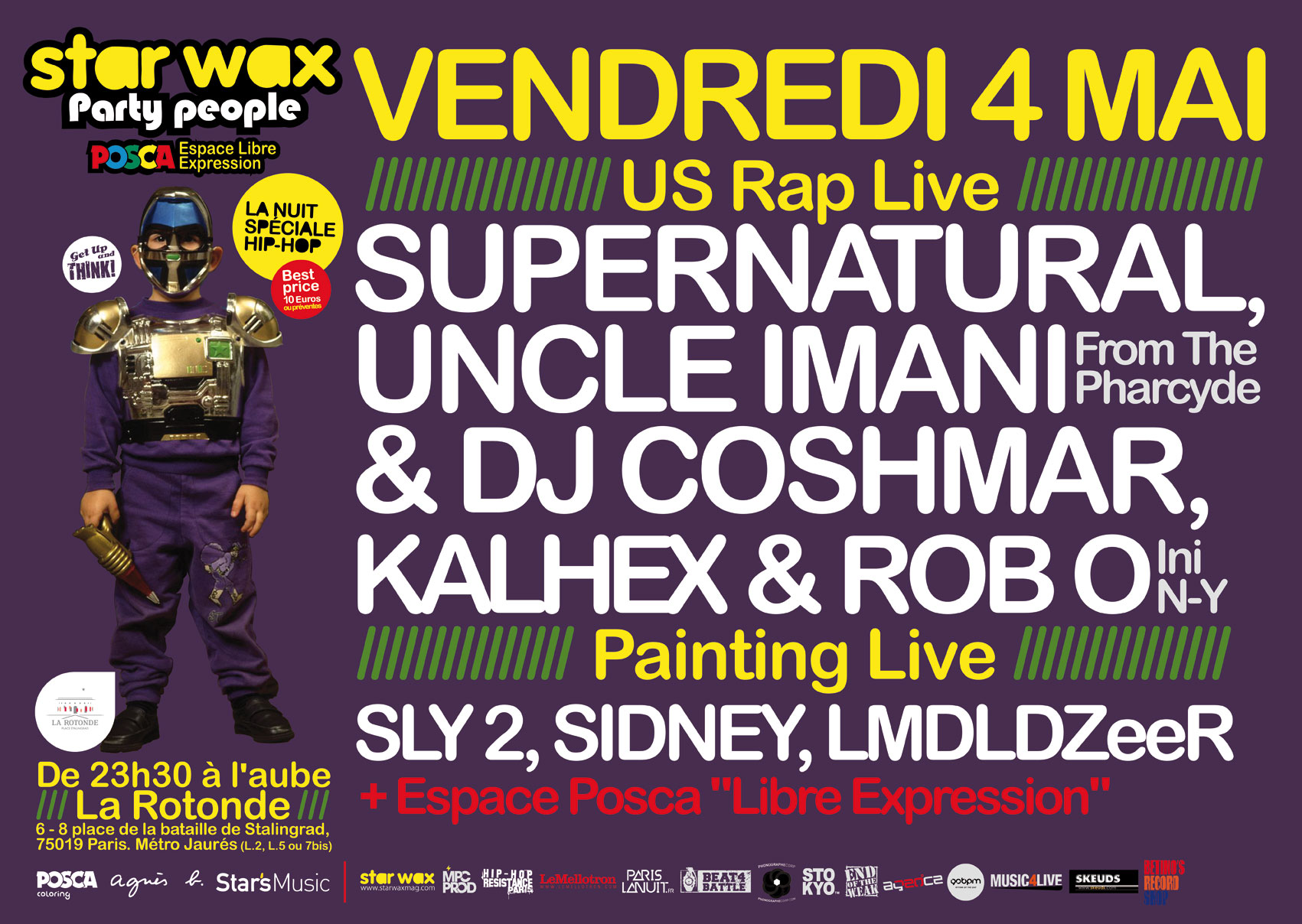 STAR WAX PARTY PEOPLE N°12: NUIT SPECIALE HIP-HOP