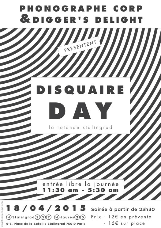 PHONOGRAPHE CORP & DIGGER’S DELIGHT présentent DISQUAIRE DAY